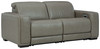 Correze - 2-Piece Power Reclining Sectional - Gray