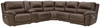 Dunleith - Power Sectional 6 Pc - Chocolate