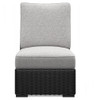 Beachcroft - 5-Piece Outdoor Sectional - Black / Light Gray