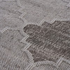 Guros - 6' X 9' Trellis Indoor / Outdoor Area Rug - White / Gray