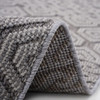 Guros - 6' X 9' Geometric Indoor / Outdoor Area Rug - Gray / White