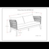 Santiago - Outdoor Sofa - Dark Gray