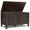 Connaught - Wide Storage Bench Trunk - Chestnut
