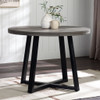 Rustic Distressed Solid Wood Round Dining Table