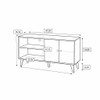 Amidon - TV Stand, With 2 Storage Shelves And 1 Cabinet
