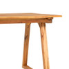 Contemporary Solid Wood Slat Top Patio Dining Table