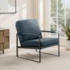 Contemporary Square Metal Frame Accent Chair Contemporary Square Metal Frame Accent Chair