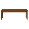 Modern Slat Top Solid Wood Patio Bench