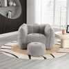 Soft Bean Bag Chair With High Resilient Foam (Chips) - Gray