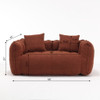 Cozy Beanbag Chair With High Resilience Foam Core For 2