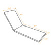 Outdoor Lounge Chair Cushion Replacement Patio Funiture Seat Cushion Chaise Lounge Cushion