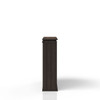 2 Shelf Bookcase Hutch - Chocolate