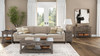Console Table With Wine Bottle Storage Storage Drawers - Gray