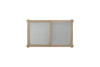 Frosted Glass Top Cocktail Table With Casters - Sand