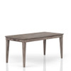 Rustic Dining Table 2 Storage Drawers And Leaf - Gray