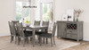Rustic Dining Table 2 Storage Drawers And Leaf - Gray