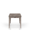 Rustic Dining Table 2 Storage Drawers And Leaf - Gray