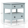 Open Nightstand With 2 Drawers