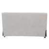 Slip Covered Settee With Casters - Beige