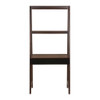 Ladder Desk, Ladder Style Display Shelf - Natural Wood / Brown