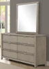 6 Drawer Dresser - Light Gray