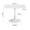 Table Mid-Century Dining Table For 4-6 People With Round Table Top, Pedestal Dining Table, End Table Leisure Coffee Table