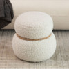 Snowman Stool With Cushion And Solid Wood Frame