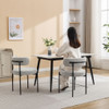 Burbank - Modern Round Boucle Dining Chairs (Set of 2) - Black / White