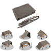 13' X 7.7' Outdoor Pergola Sun Shade Cover Cloth Patio Canopy Hdpe Permeable With Grommets - Brown