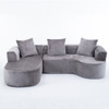 Modular Sectional Sofa With L Shape Chaise With Deep Seat