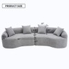 4 Seater Sofa With Fabric, 30D, 60 Hardness Full Sponge, 4 Pillow For Living Room, Home Furniture Sleeper Sectional Sofa For Apartment