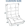 2 Piece High Back Patio Chair Cushion Set
