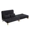 Mid Century Modern Foldable Sofa Bed, 3 In 1 Convertible Sleeper With 3 Pillows