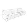 Modern Sofa & Pillows, Textured Cover, High Rebound Cushions