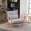 Accent Arm Chair With Pillow Upholstered