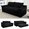 Convertible Loveseat Sofa Bed With Memory Foam & Steel Frame