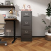 Premium Drawer File Cabinet With Lock, Metal Vertical Design, A4 Legal / Letter Size