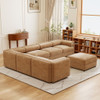 Contemporary Elegant Sofa With Storage And Ottoman
