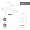 360° Swivel Accent Chair With Armrests