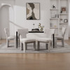 Armless Curved Back Accent Chairs