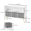 Bookcase With Collapsible Drawers, Book Display Organizer