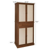 4 Door Storage Cabinet With 1 Drawer, With 4 Adjustable Inner Shelves