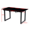 Square Extendable Dining Table With Metal Leg, Modern Space Saving Kitchen Table For Living Room