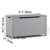 Toy Box Storage With Safety Hinged Lid