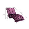 Chaise Lounge Indoor, Button Tufted Upholstered Chaise Lounge Chair With Pillow