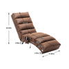 Massage Chaise Lounge Indoor With Remote Control, Ergonomic Electric Massage Lounger