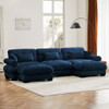 Super Comfort Oversized Modular Sectional Sofa With Movable Ottoman