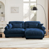 Super Comfort Oversized Modular Sectional Sofa With Movable Ottoman