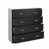 Modern Drawer Dresser For Bedroom, Ample Storage Wide Chest Of Drawers