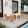 4 Piece Set Of Single Chairs With Long Table